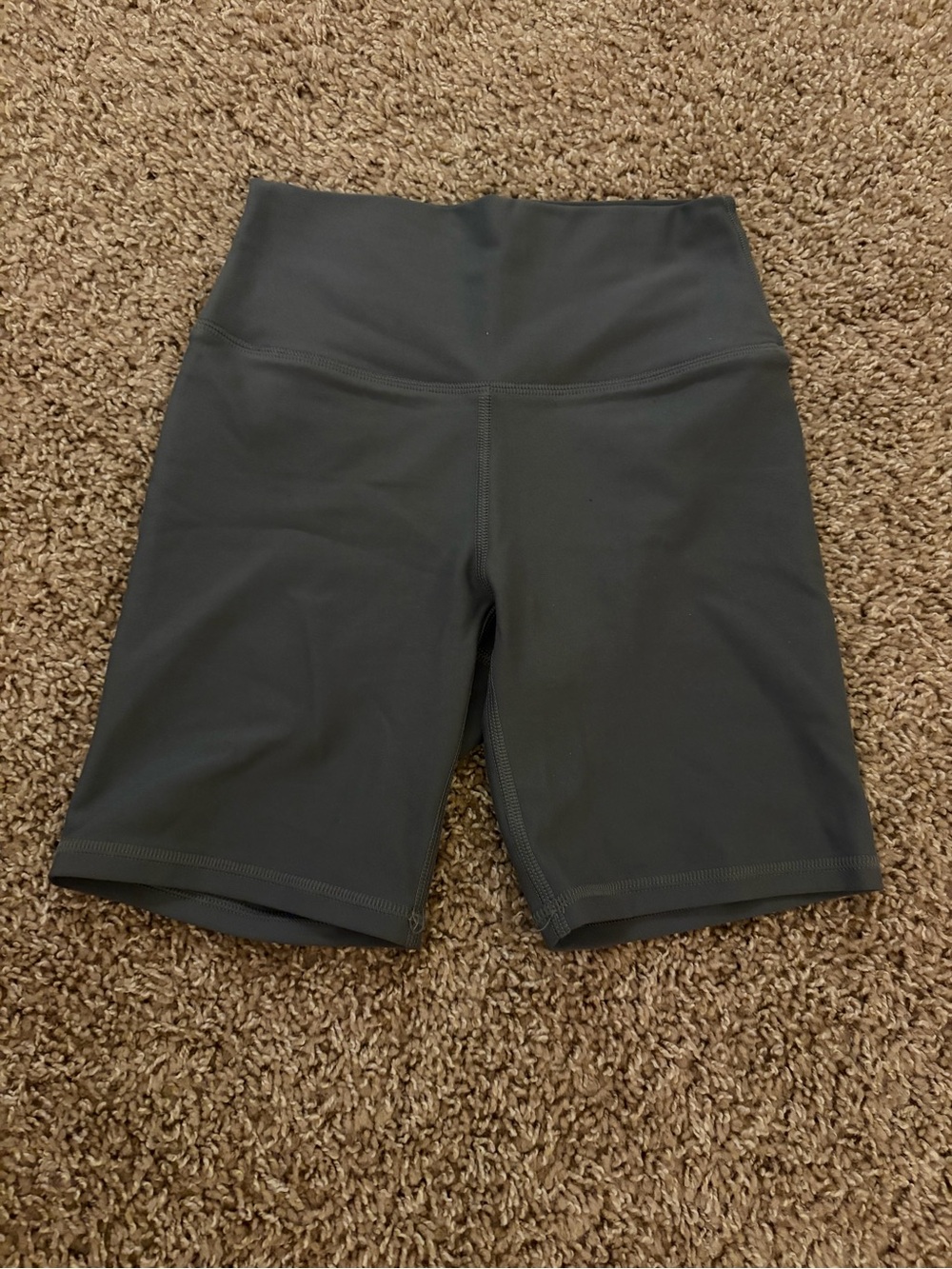 High-Rise Women’s Bike Shorts in Charcoal Gray